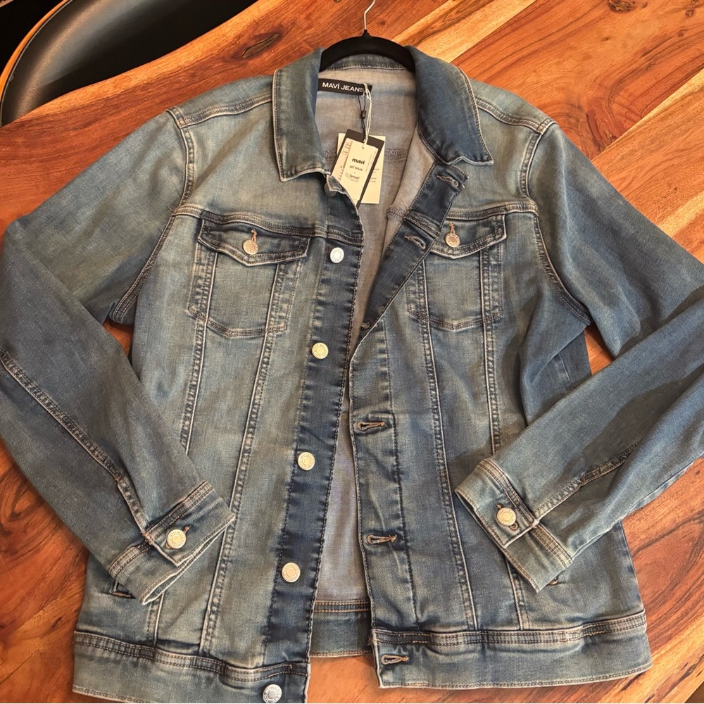 Mavi Women's Medium Wash Blue Denim Jacket